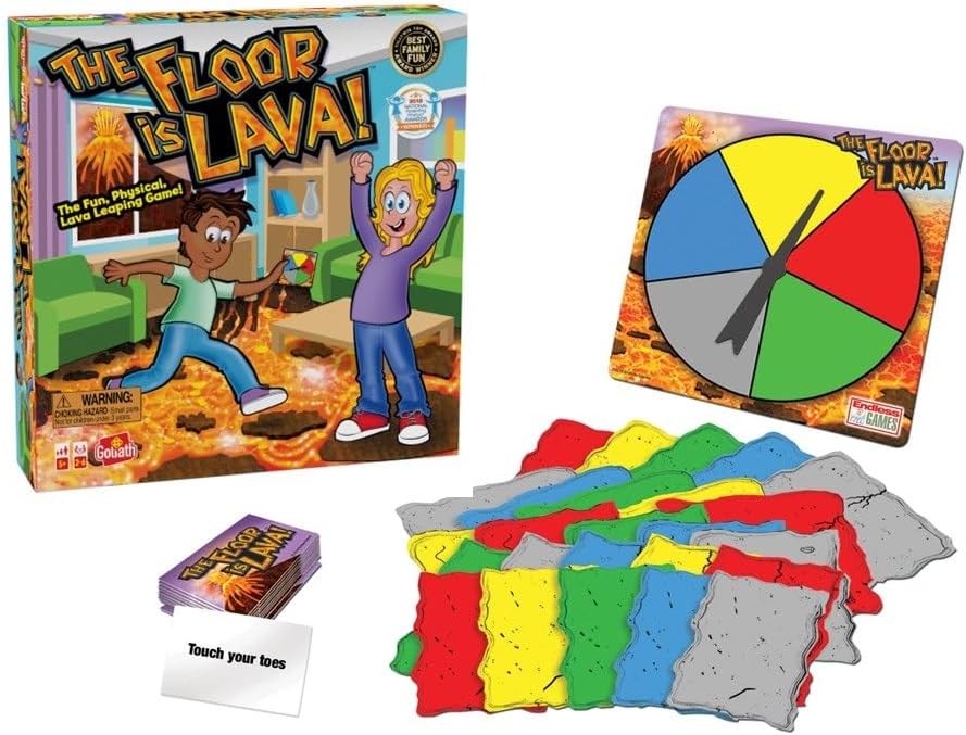 Goliath The Floor is Lava! – The Fun, Physical, Lava Leaping Game | Kids Party Game | 2–6 Players | Classic Edition