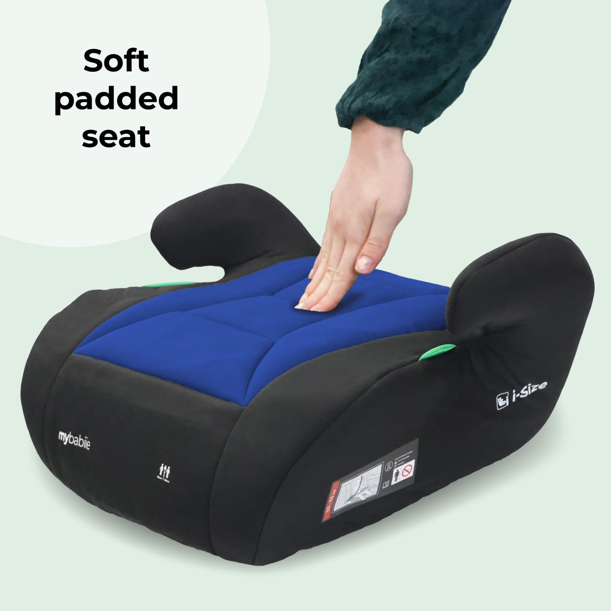 My Babiie MBCSB10 Booster Car Seat - Lightweight at 1kg, Approx. 6-12 Years (125-150cm, 22-36kg), R129, i-Size Backless Child Car Seat, Group 3, Compact, Portable, Ideal for Travel - Pink Leopard