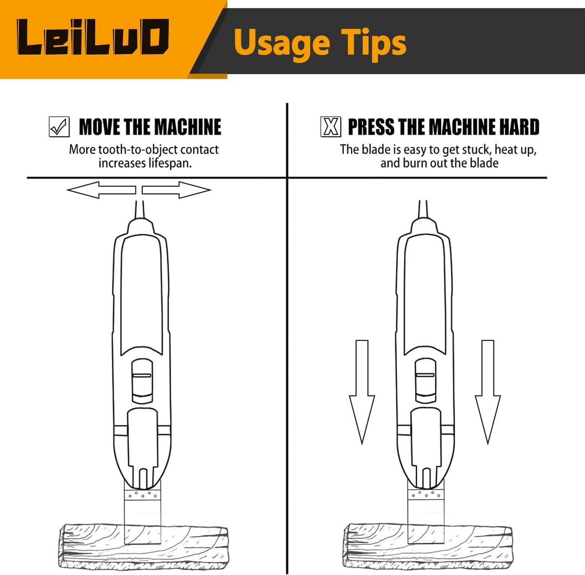 LEILUO 6Pcs Multitool Hook Blade, Multi Tool Hook Knife Blade Set