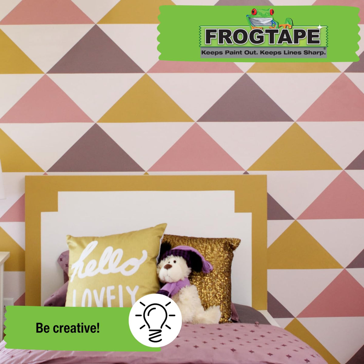 Frog Tape Green Multi Surface Painters Masking Tape, Indoor Painting and Decorating For Sharp Lines and No Paint Bleed 24mm x 55m