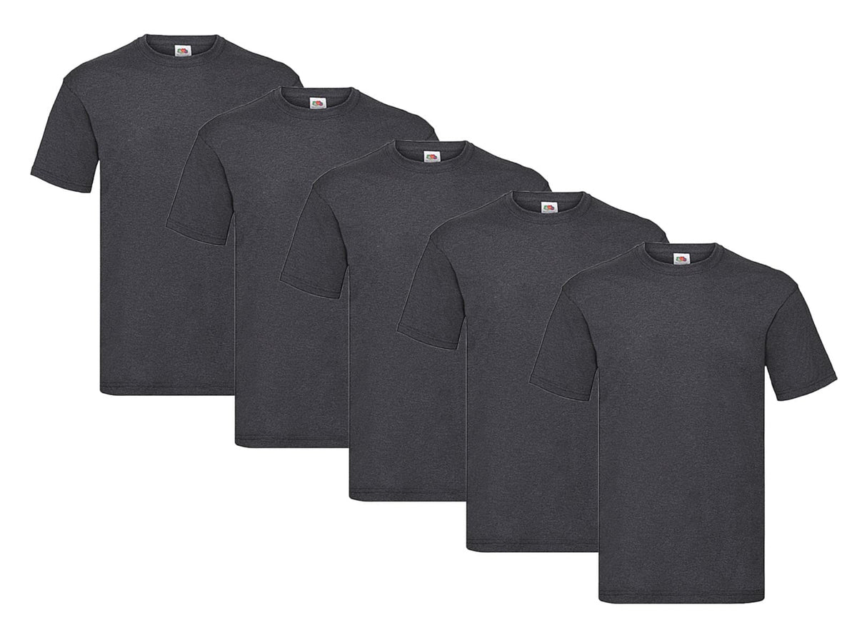 Fruit of the Loom Men's T-Shirt Iconic Tee, Lightweight Ringspun Tee, 5 Pack