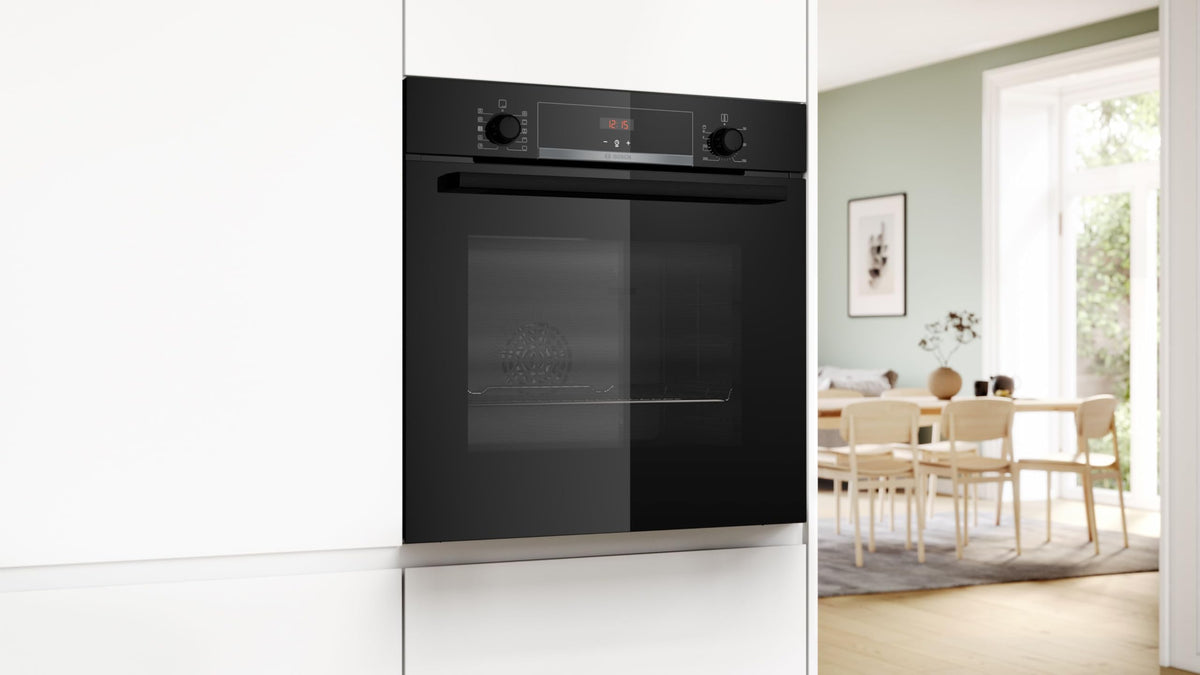 Bosch Series 4 HQA534BS3B Built-in Single Oven, A+ Rated, Brushed Steel