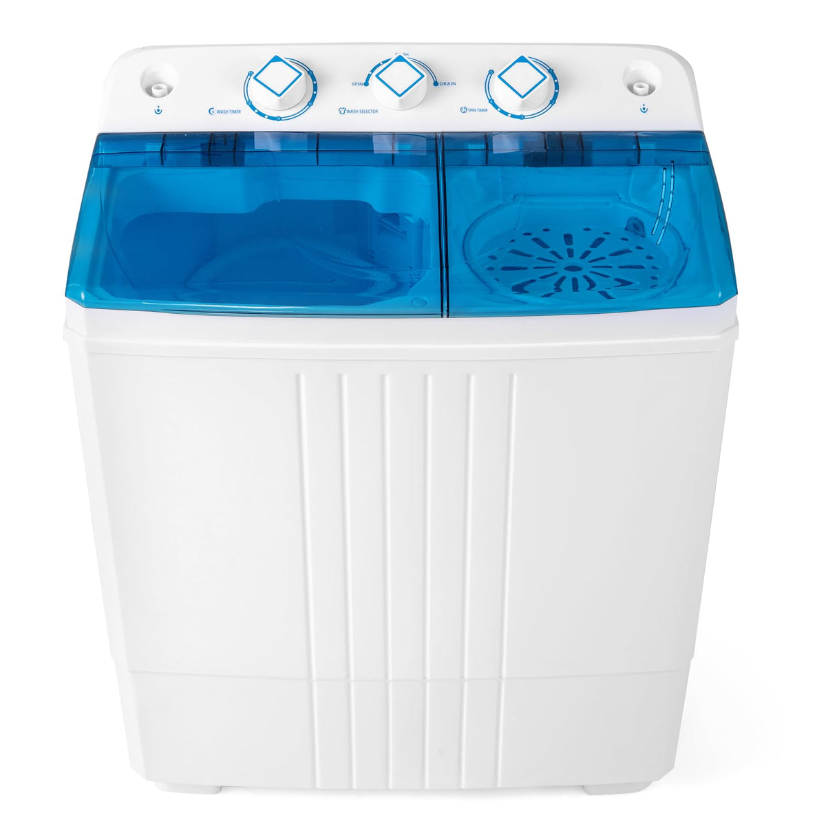 COSTWAY Twin Tub Washing Machine, 8KG (5KG Washer+3KG Dryer)
