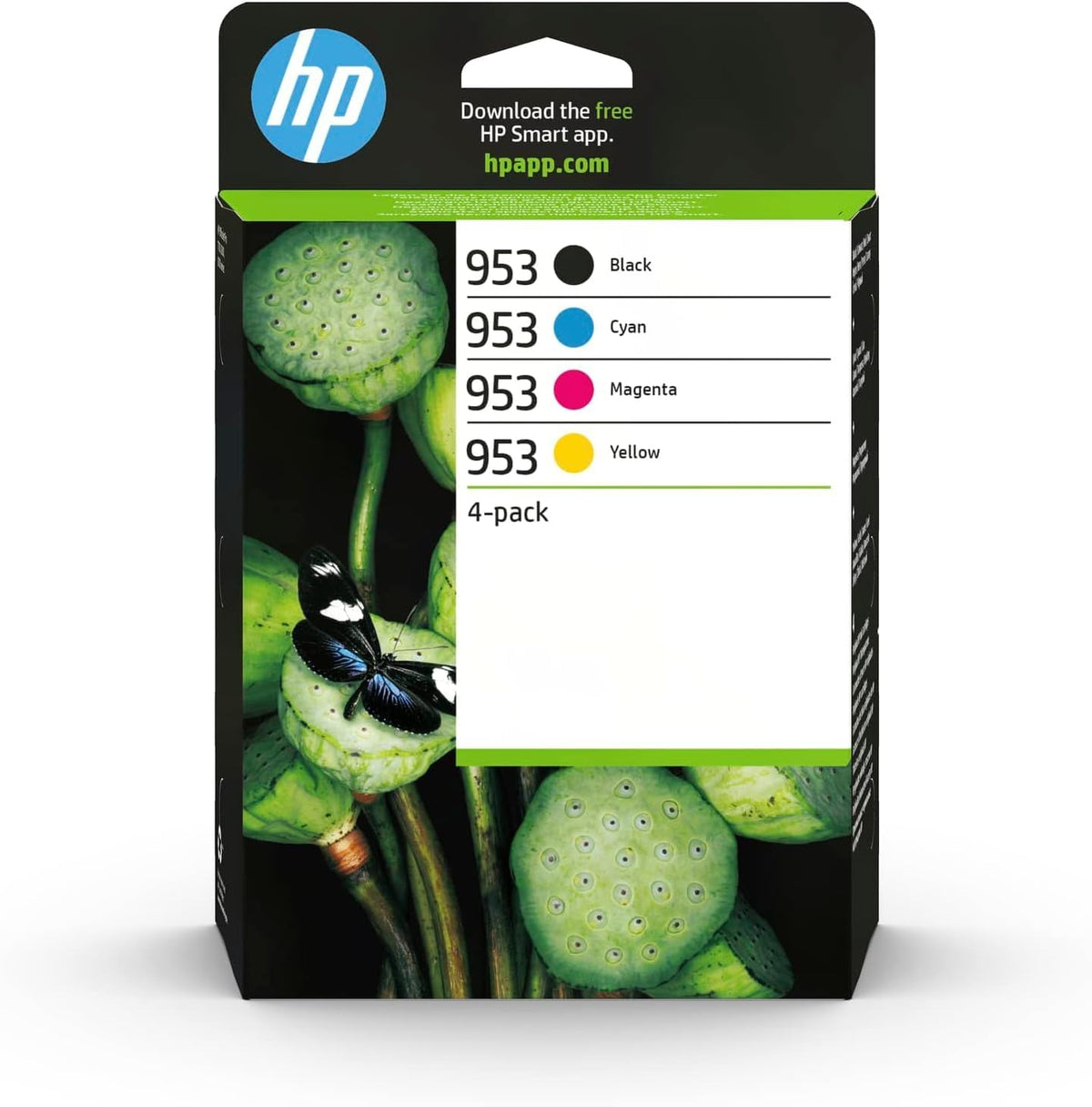 HP 953 Black/Cyan/Magenta/Yellow Original Ink Cartridges 4-Pack