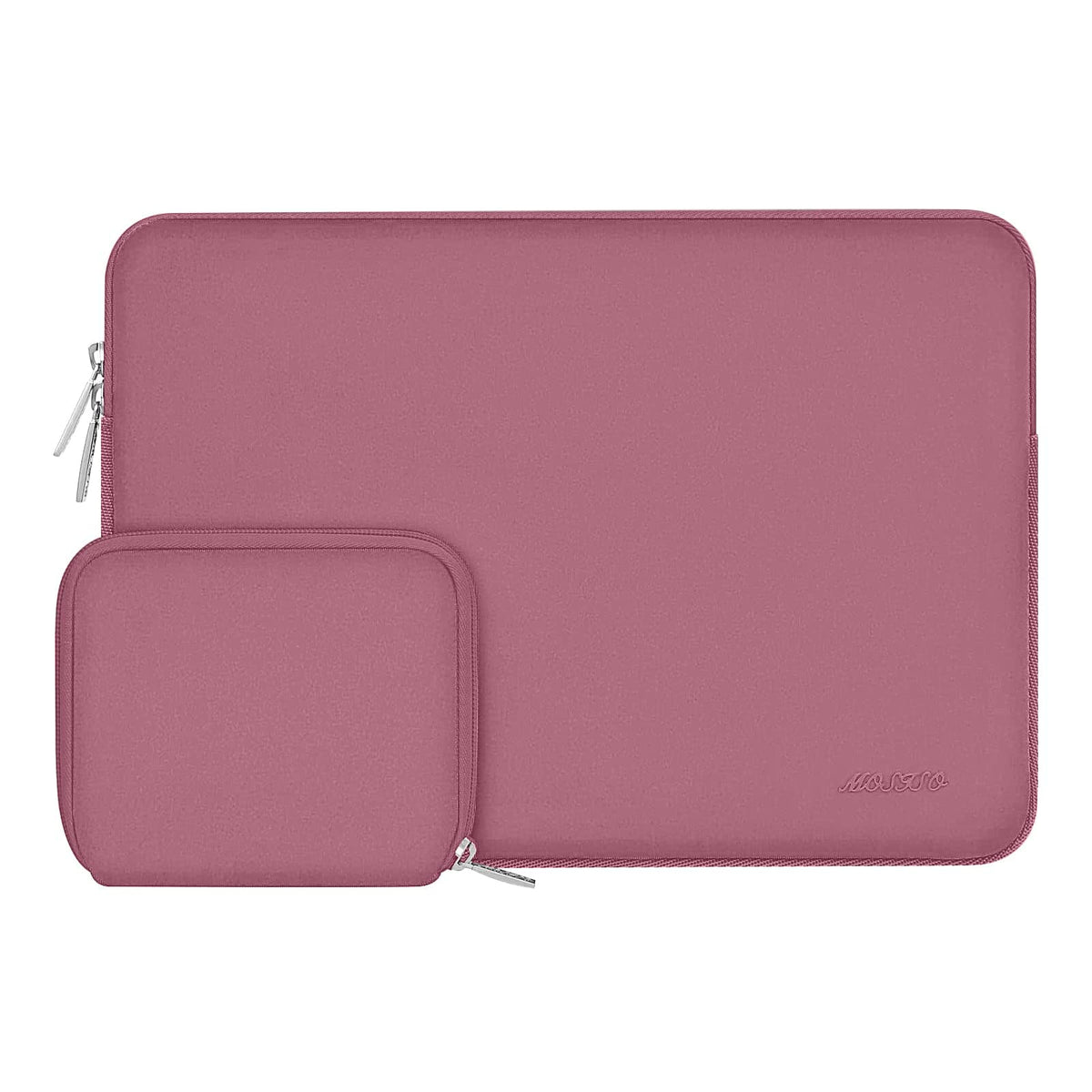 MOSISO 13 inch Laptop Case Neoprene Sleeve with Small Bag,Dusty Rose