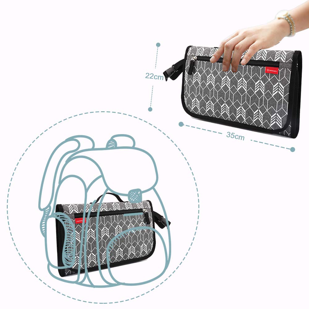 Lekebaby Portable Nappy Changing Mat Travel Baby Change Mat