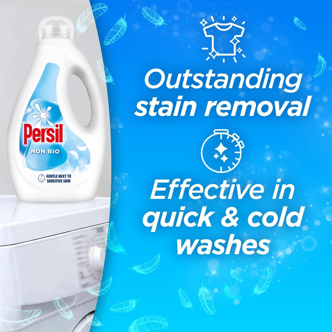 Persil Non Bio Laundry Washing Liquid Detergent 95 washes (2.565 L)