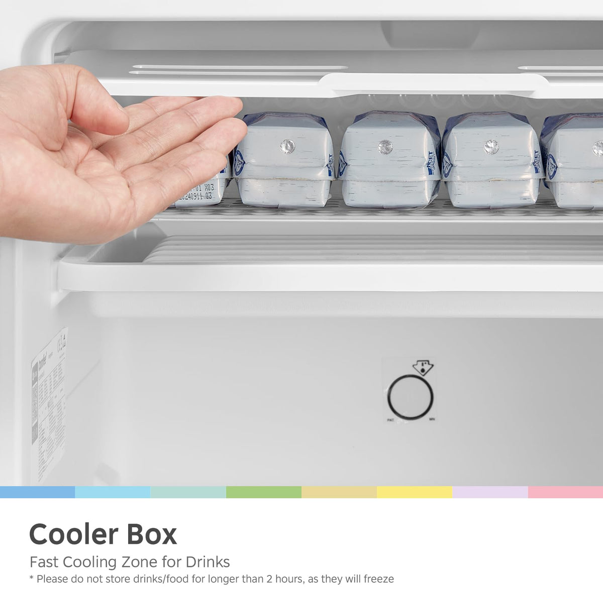 COMFEE' 80L Under Counter Fridge with 4-Star Ice Box, RCD80WH3UK(E)