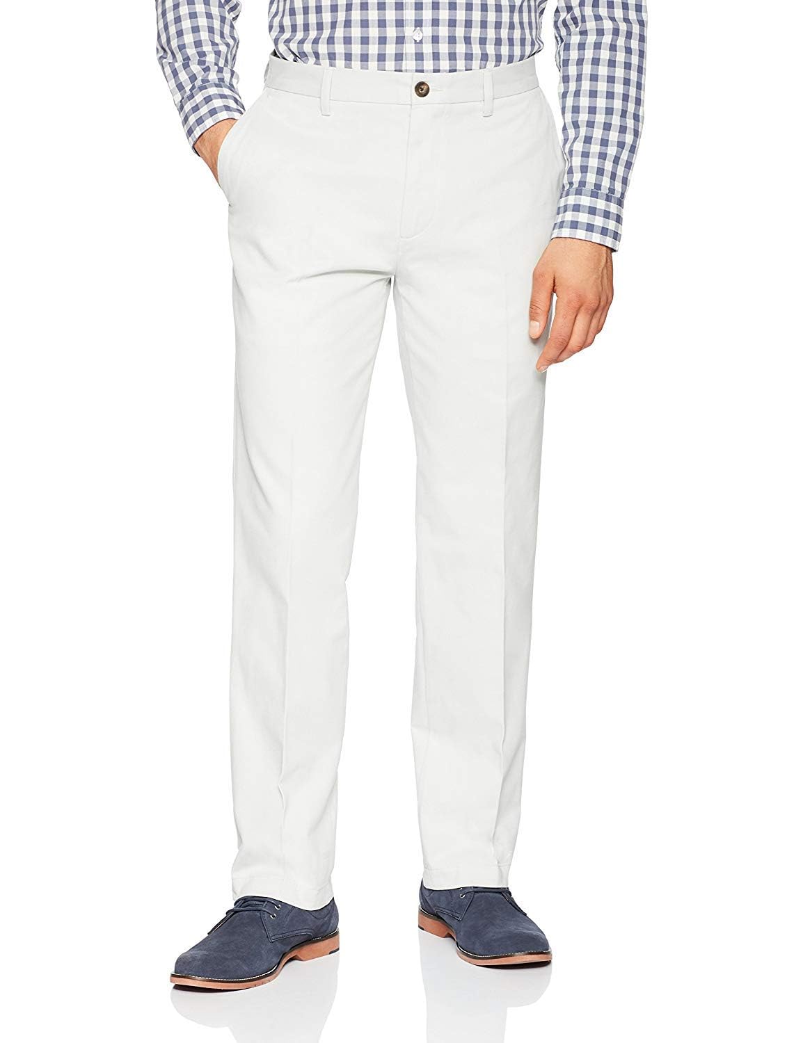 Amazon Essentials Men's Classic-Fit Wrinkle-Resistant Flat-Front Chino Trouser