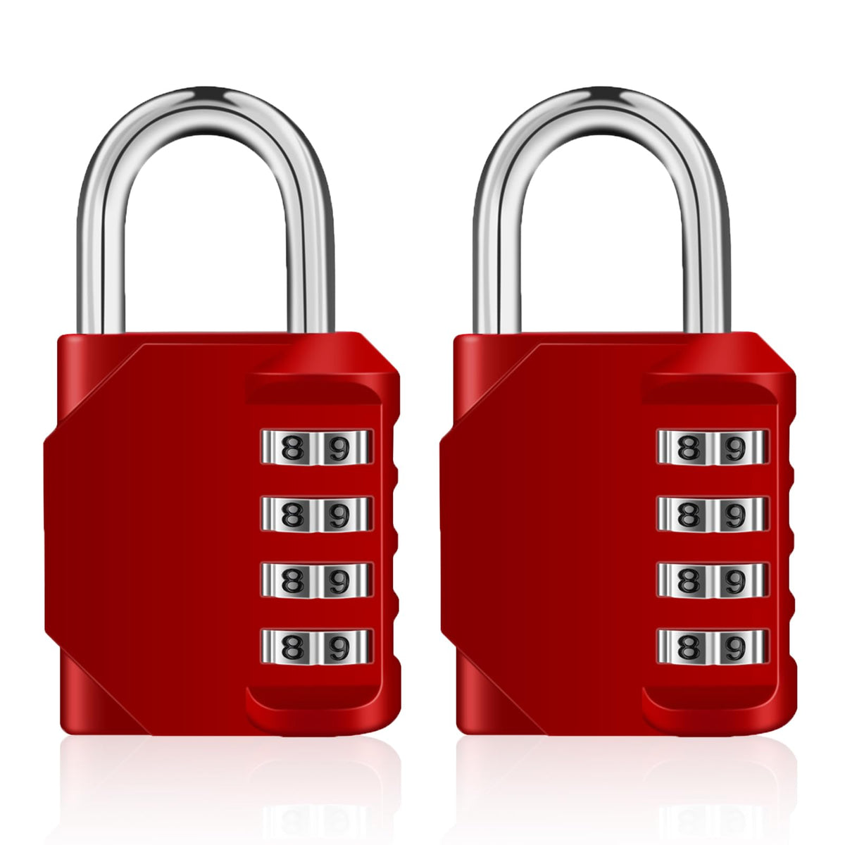 ZHEGE Combination Padlock, 4 Digit Coded Padlock (Sky Blue)