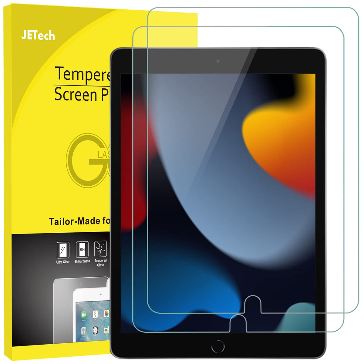 JETech Screen Protector for iPad (A16) 11th/10th Gen, 2-Pack