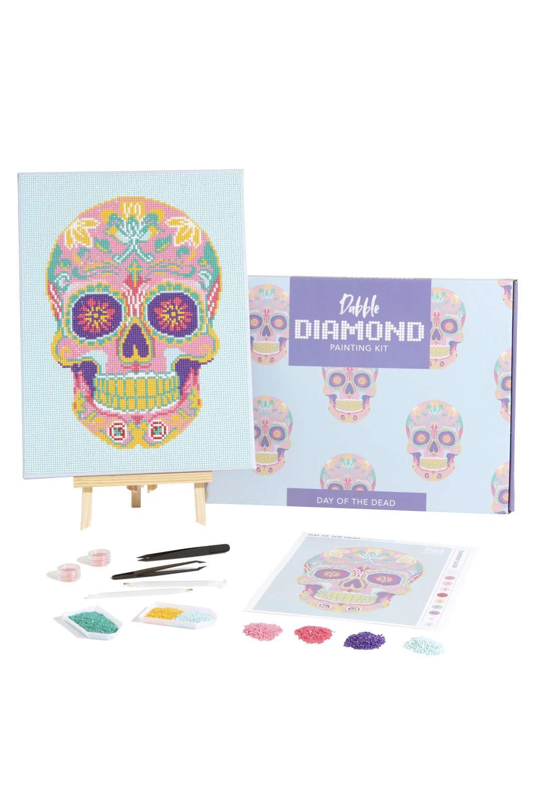 Dabble Diamond Painting Kits – Set of 3 Full Diamond Painting Kits for Adults with Canvas Frame, Crystal Diamond Art