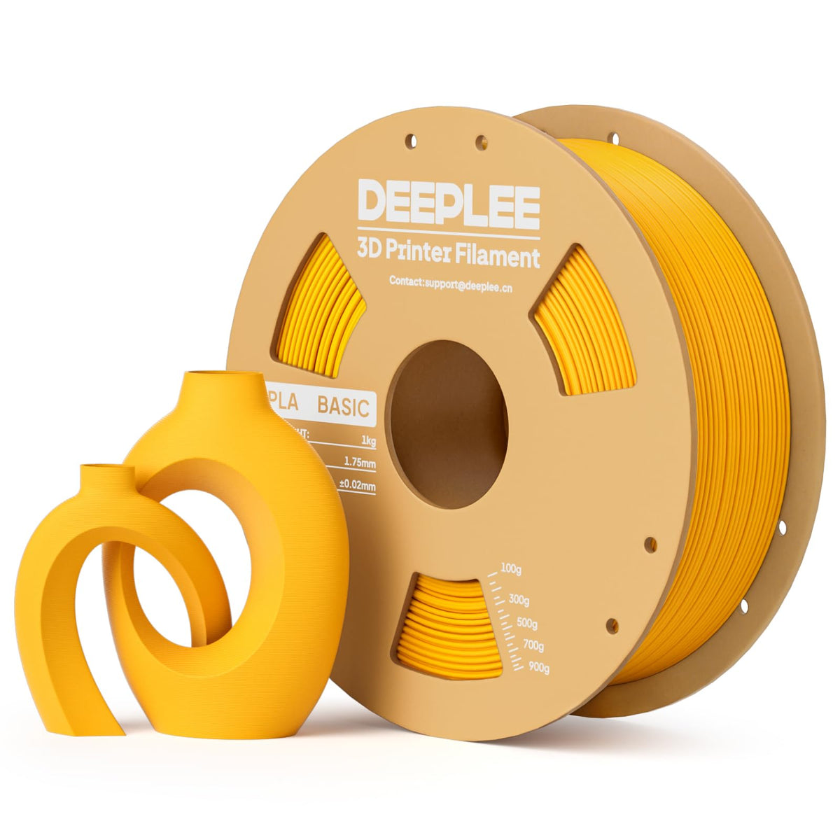 DEEPLEE PLA Filament 1.75mm, Basic 3D Filaments Beige 1kg
