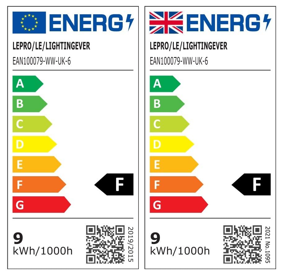 Lepro B22 Bayonet Light Bulb, 8.5W = 60W, 806lm Warm White 2700K, 6 Pack