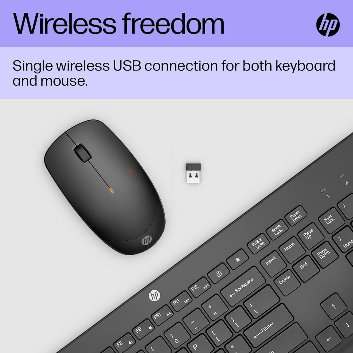 HP Home Office Bundle, 230 Wireless Mouse and Keyboard, 320 FHD USBA Webcam