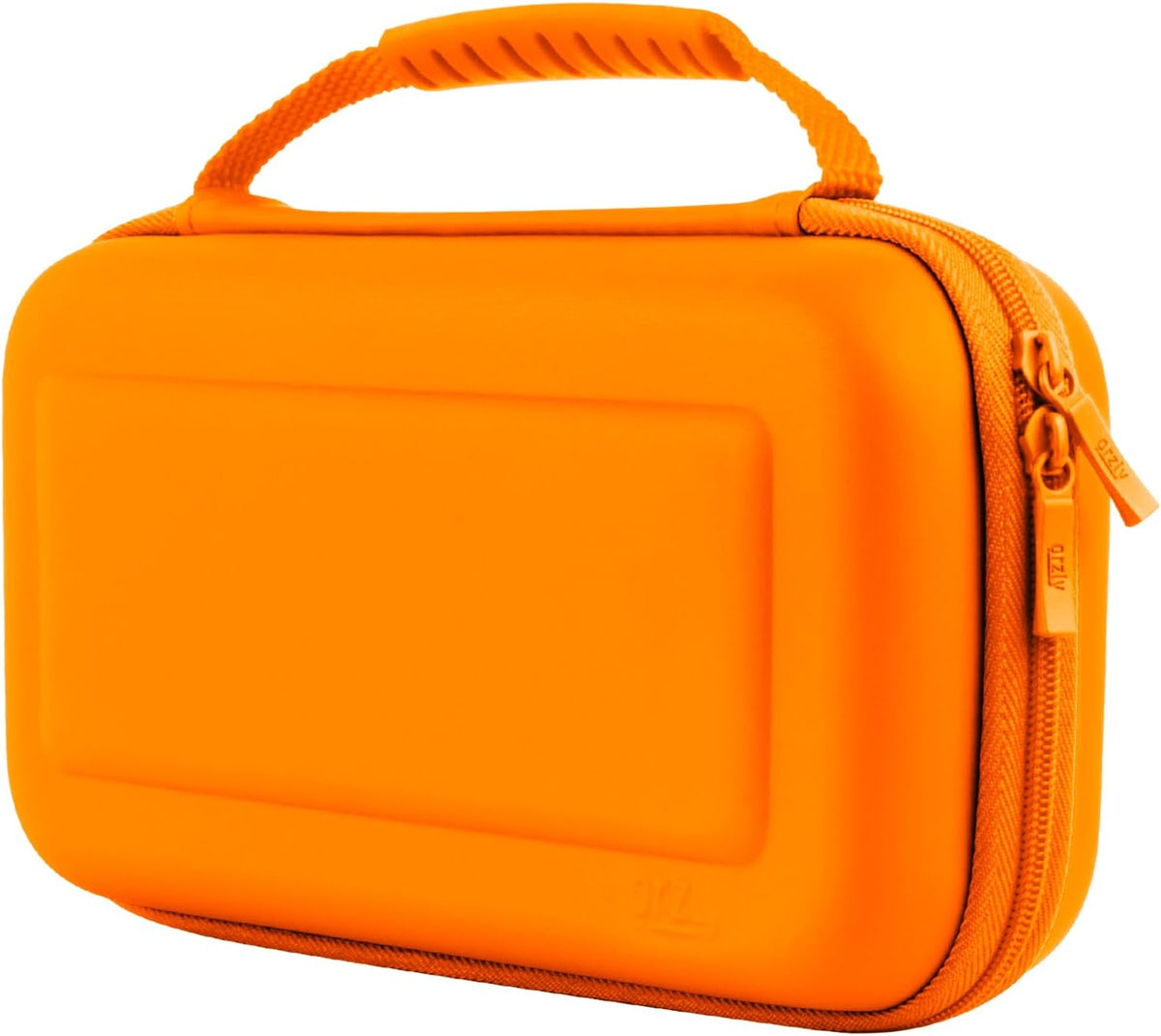 Orzly Carry Case for Nintendo Switch Lite Protective Hard Shell Portable Travel Carry Case with Storage for Accessories & Game Cartridges (Red & White)