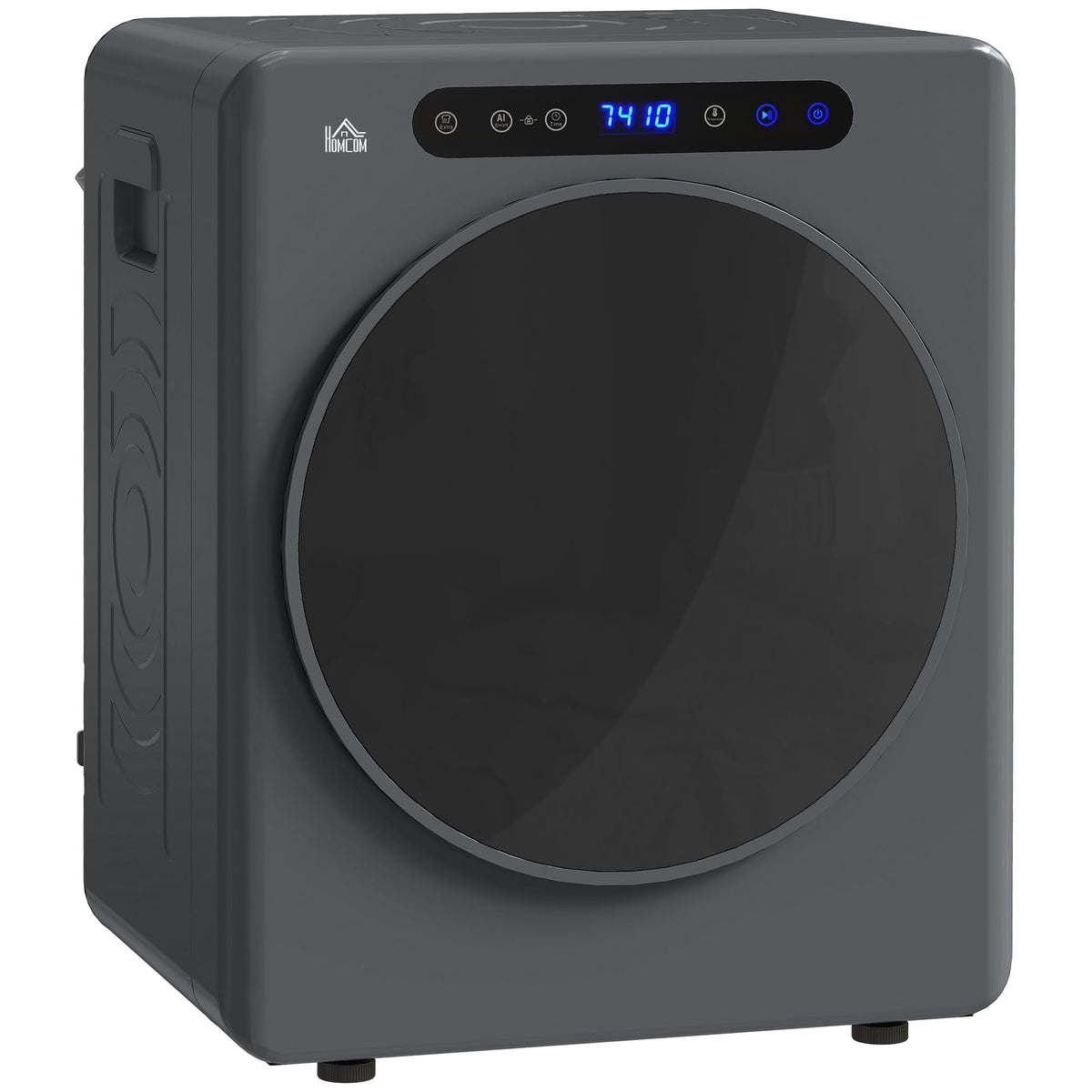HOMCOM Vented Tumble Dryer 5kg Wet Laundry/3kg Dry Capacity 1000W Black