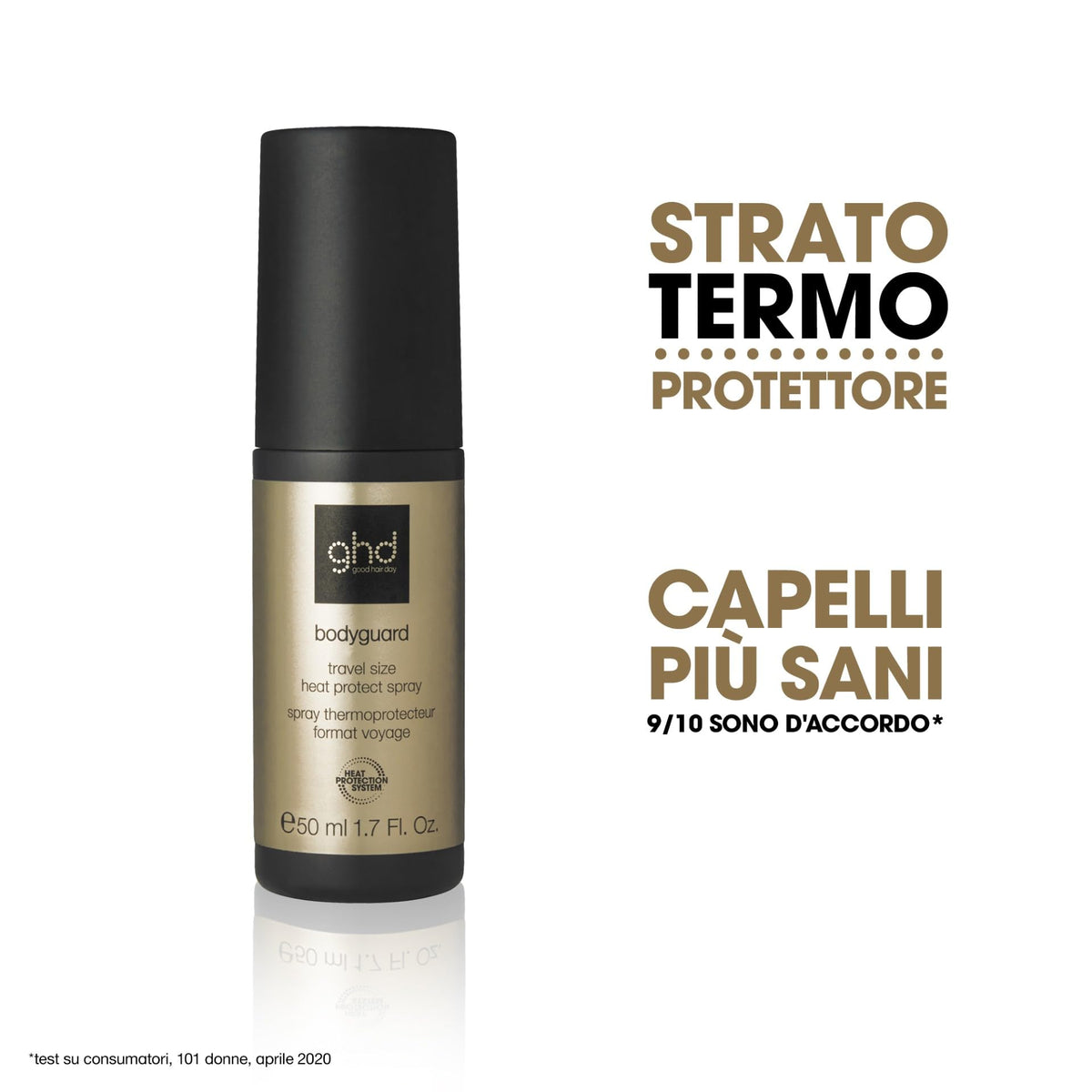 ghd Bodyguard Hair Heat Protect Spray, Lightweight Invisible Protection
