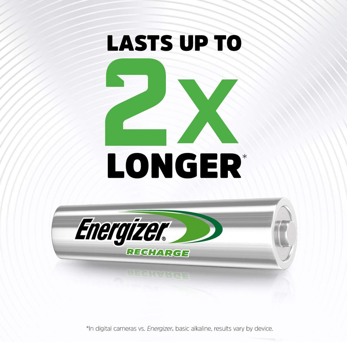 Energizer Recharge Universal Rechargeable AA Batteries (4 Pack) 1300 mAh
