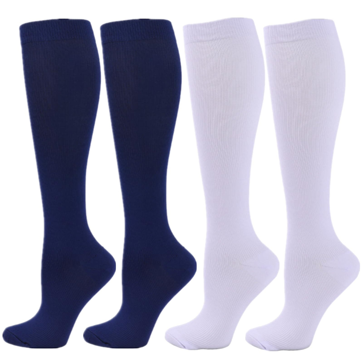 Compression Socks for Women Men, 2/3/4/6 Pairs 20-25mmHg Knee High Socks Compression Stockings for Sport, Athletic, Edema, Diabetic, Varicose Veins, Travel, Pregnancy, Nursing