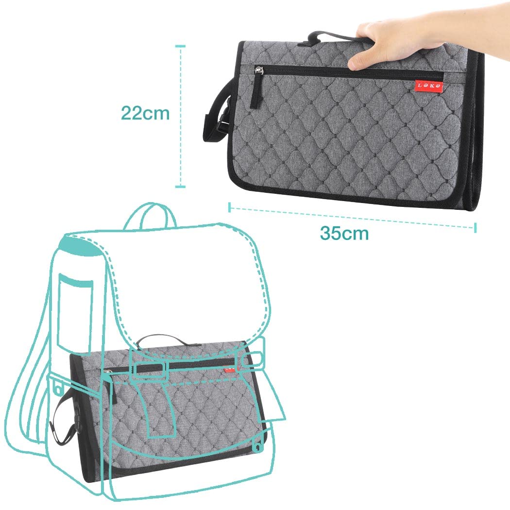 Lekebaby Portable Nappy Changing Mat Travel Baby Change Mat