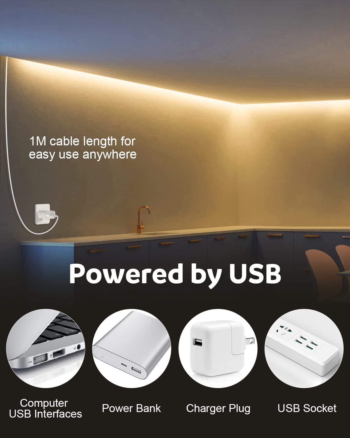 Aclorol 12V Red LED Lights for Bedroom 5M Fleixible COB LED Strip Light