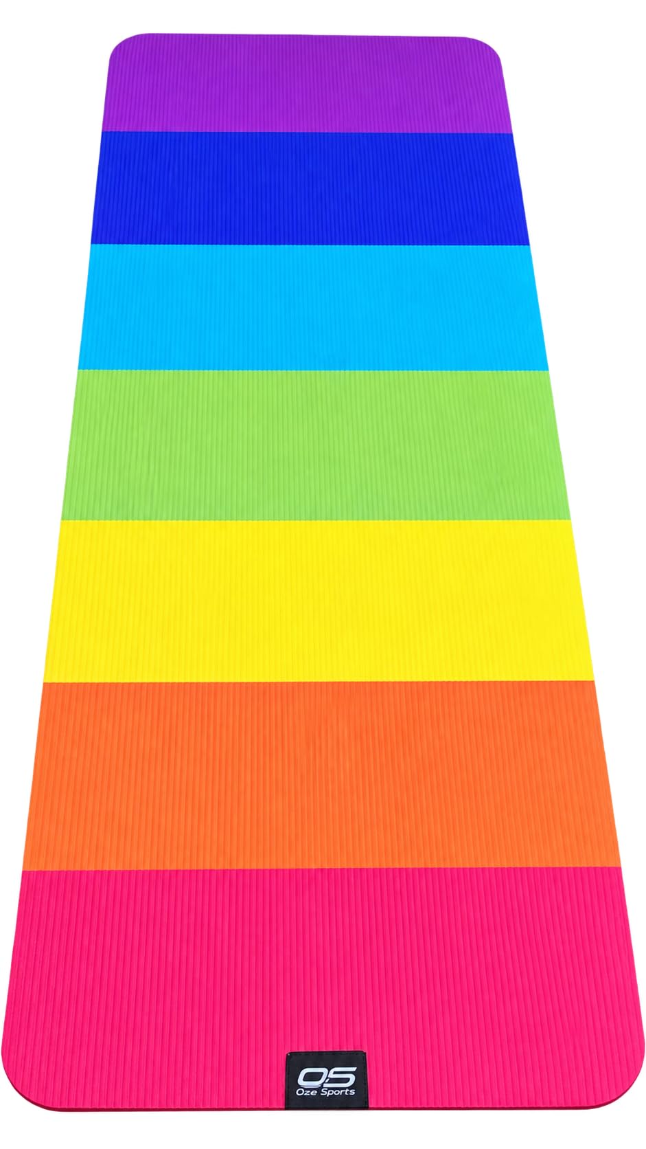 OZE SPORTS Yoga Mat, NBR Foam, Extra Thick, Non-Slip, High Density, Large, for Pilates, Gymnastics, HiiT and Fitness, with Free Carry Strap