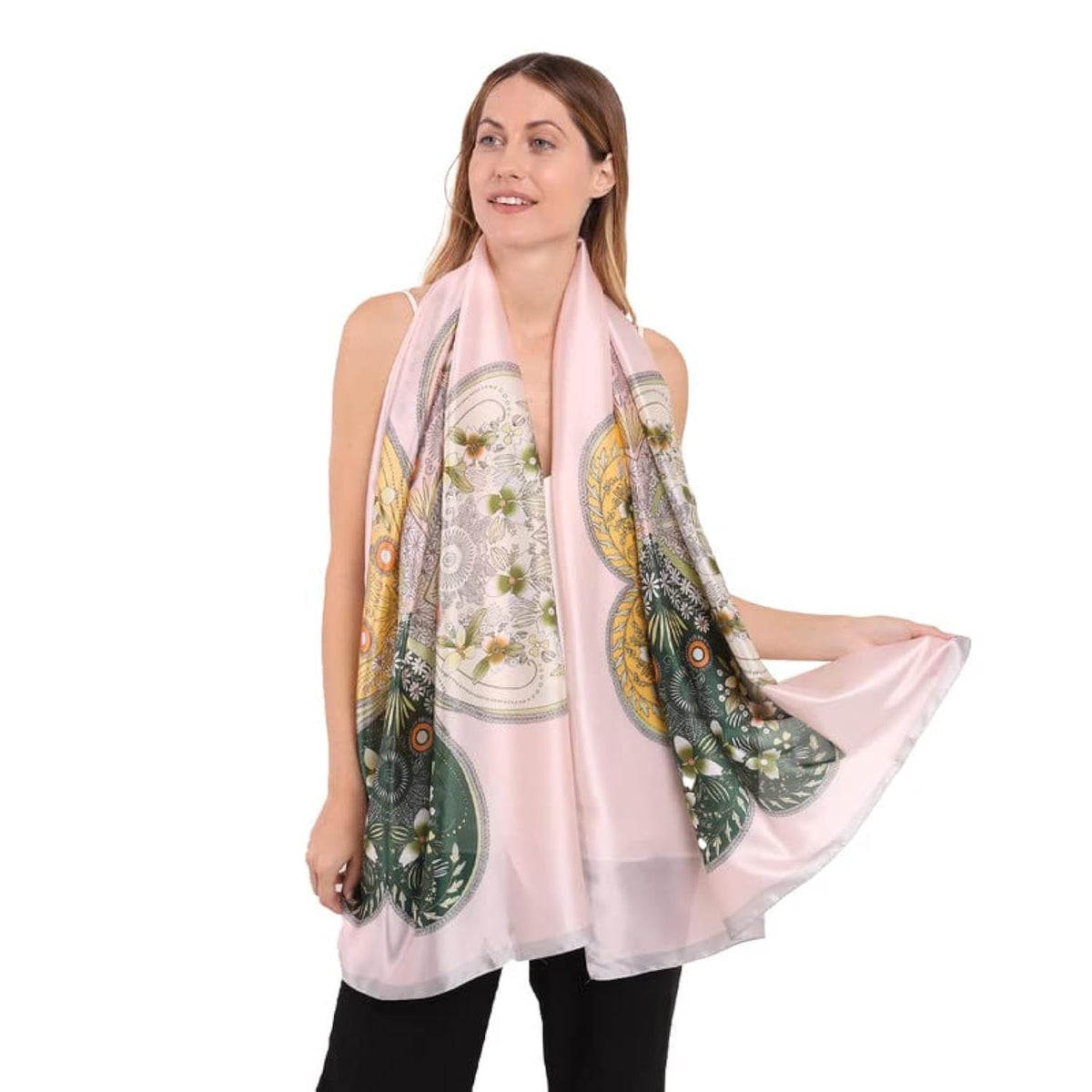 Trillion London® Silk Shawl Birthday Gifts for Women - Designer Silk Scarf