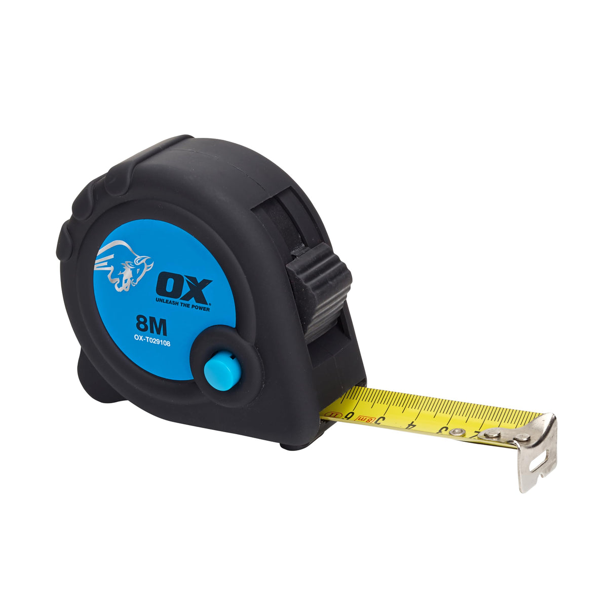 OX Trade 8m Tape Measure Twinpack - Metric & Imperial, Nylon Coated Blade
