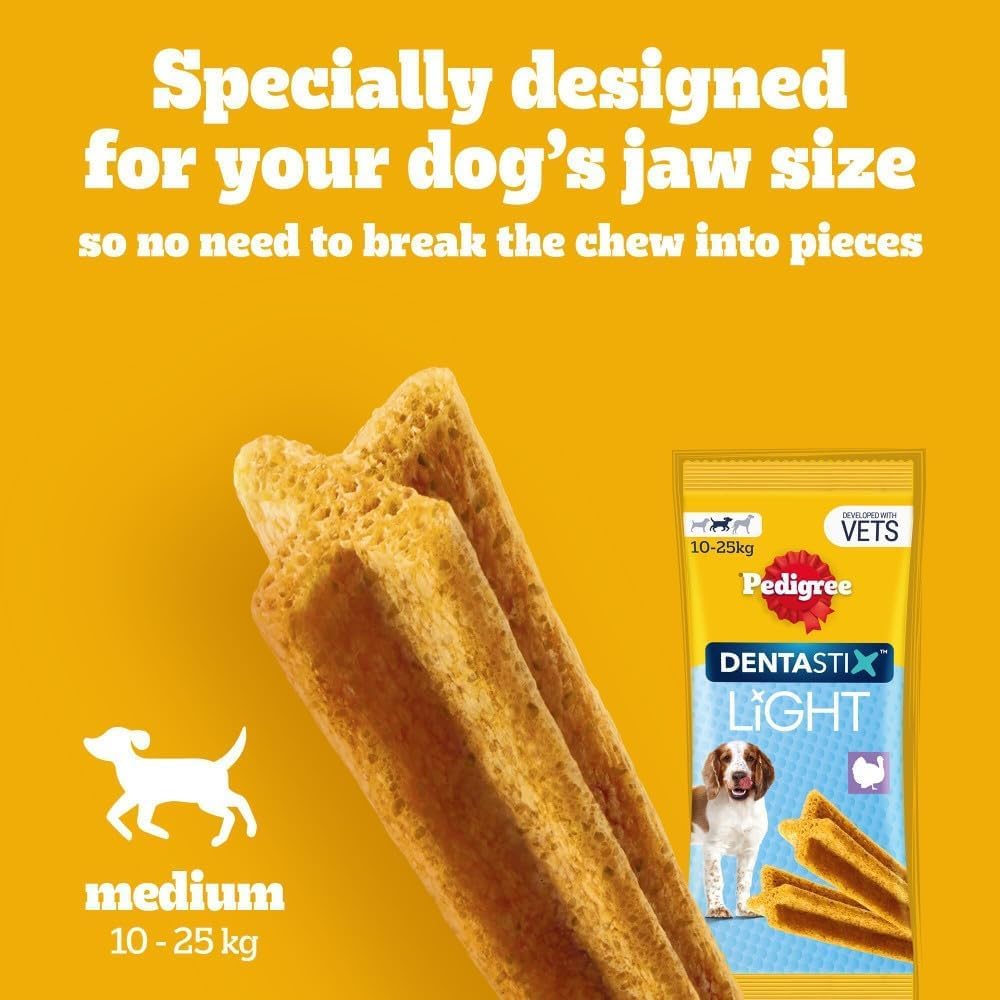 Pedigree DentaStix - Daily Dental Chews For Medium Dogs (10-25 kg), 112 Sticks