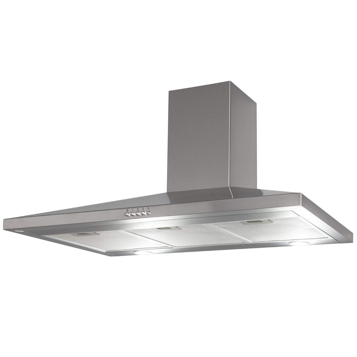 SIA 60cm Chimney Cooker Hood Kitchen Extractor Fan, Black, CHL60BL