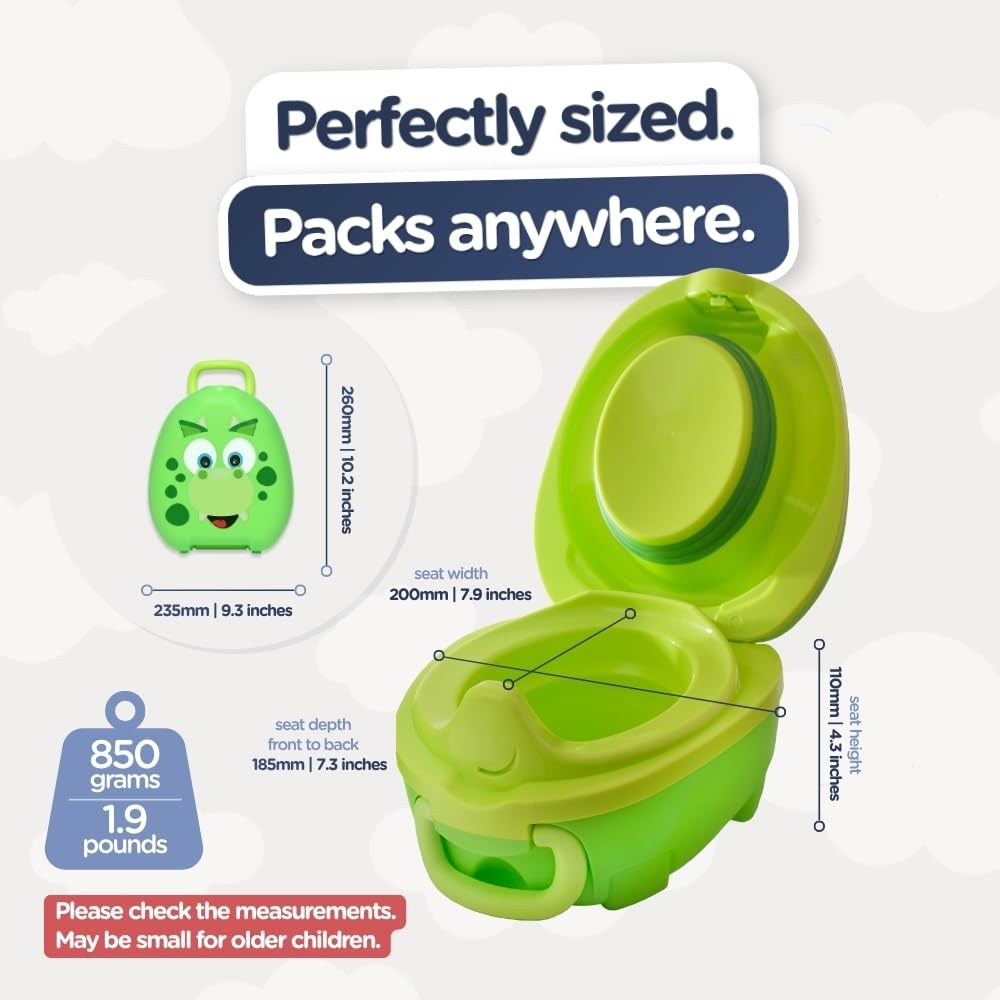 My Carry Potty - Travel Potty, Award-Winning Portable Toddler Toilet Seat for Kids to Take Everywhere (Ladybird)
