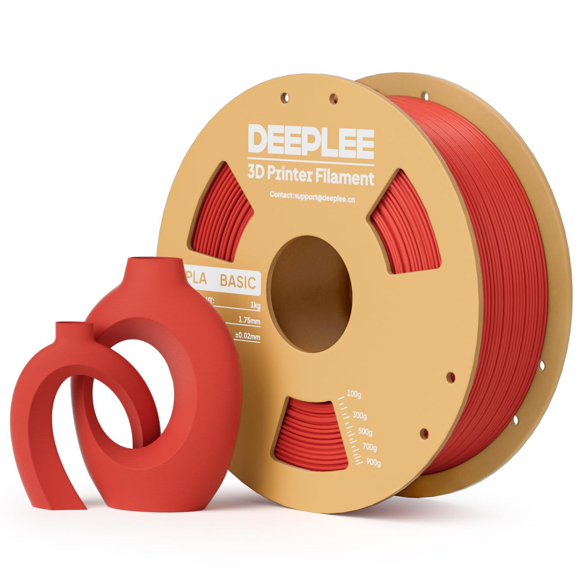 DEEPLEE PLA Filament 1.75mm, Basic 3D Filaments Beige 1kg