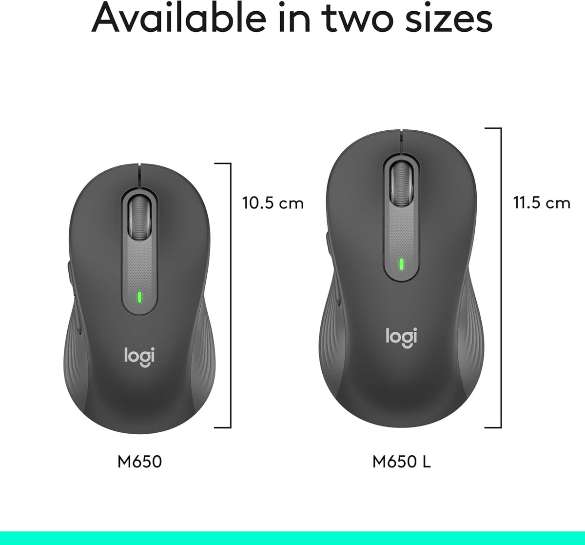 Logitech Signature M650 L Full Size Wireless Mouse - For Large Sized Hands