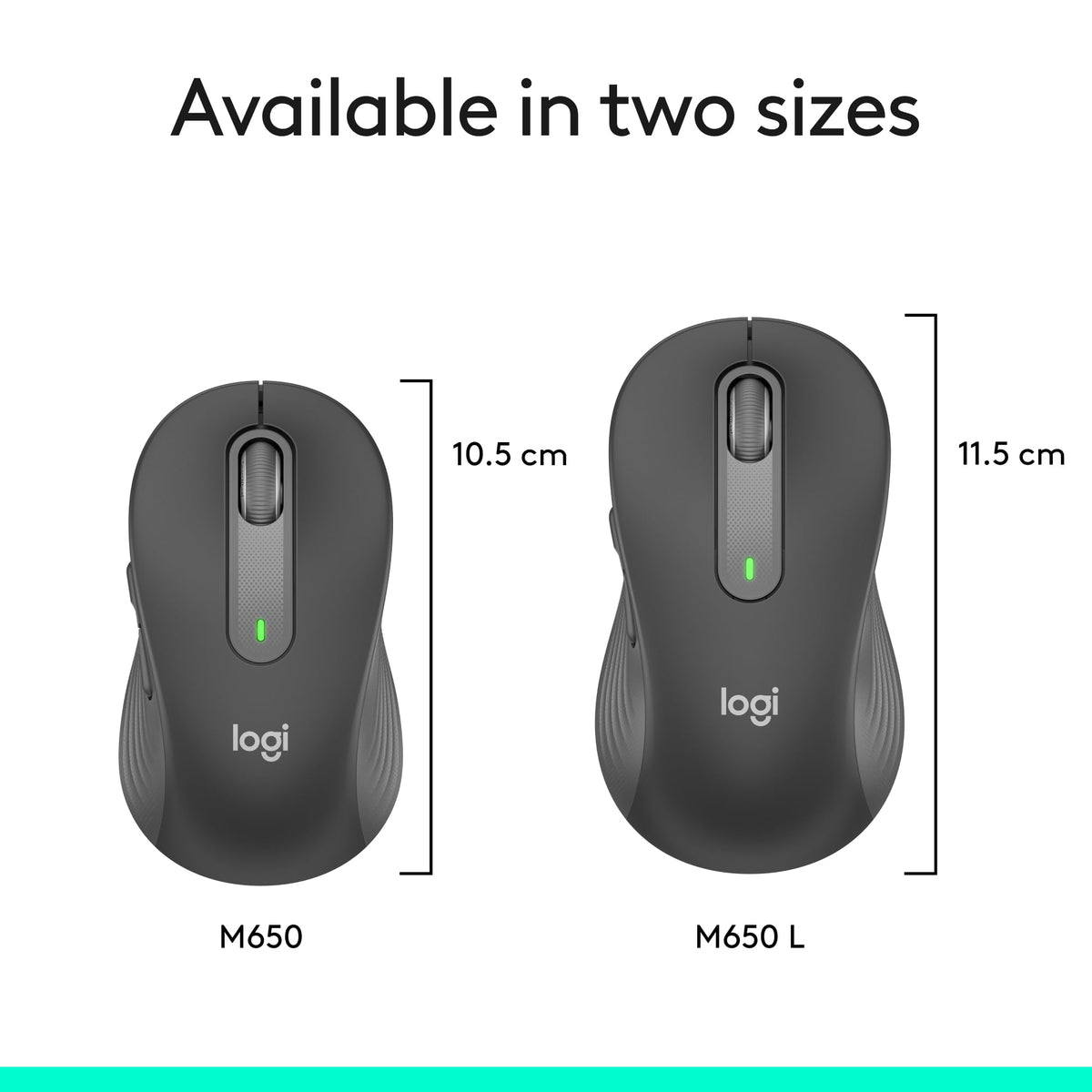 Logitech Signature M650 L Full Size Wireless Mouse - For Large Sized Hands