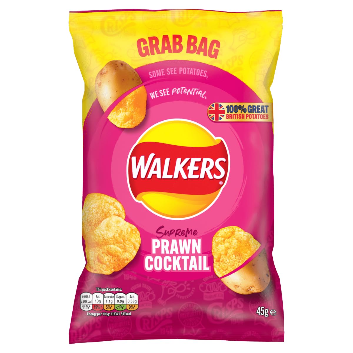 Walkers Baked Snacks Sea Salt 6 x 22g