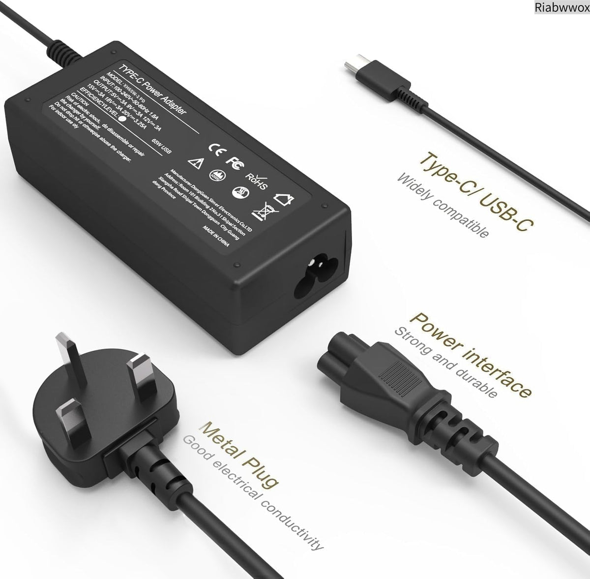 4.5 X 3mm 65W Laptop Charger Compatible with Dell Inspiron 15