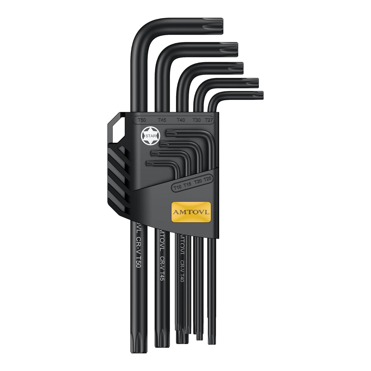 AMTOVL Hex Key Set, 9PCS Metric Allen Key Set, 1.5-10MM, Long Ball End