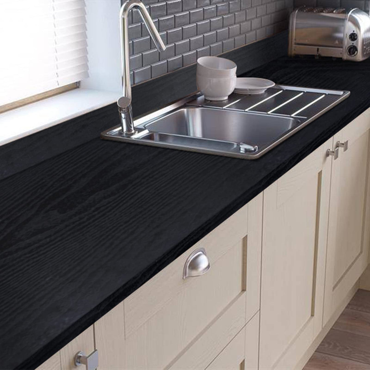 Abyssaly White Wood Effect Sticky Back Plastic for Furniture & Walls