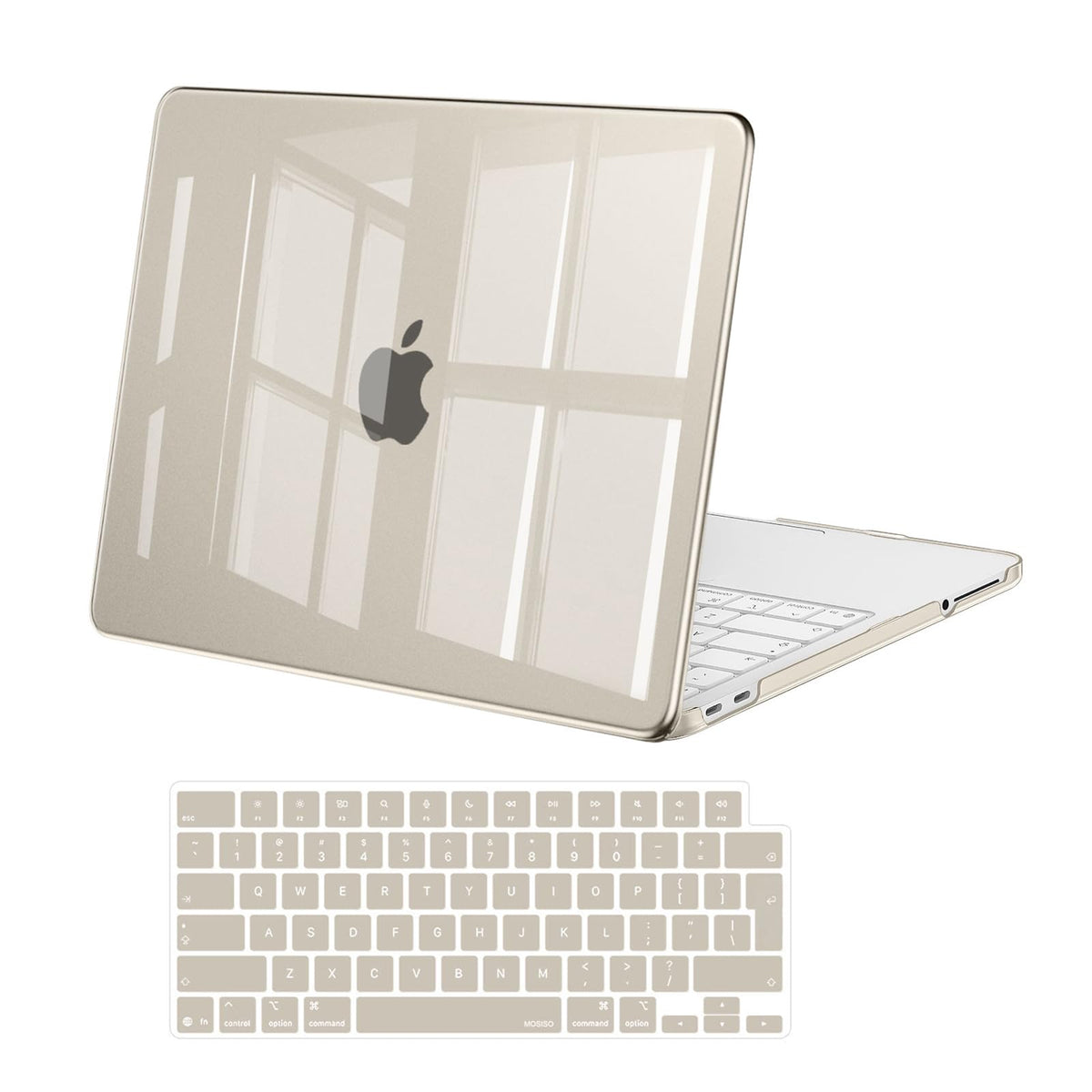 MOSISO Compatible with MacBook Air 13 inch Case M5-M2, Crystal Clear