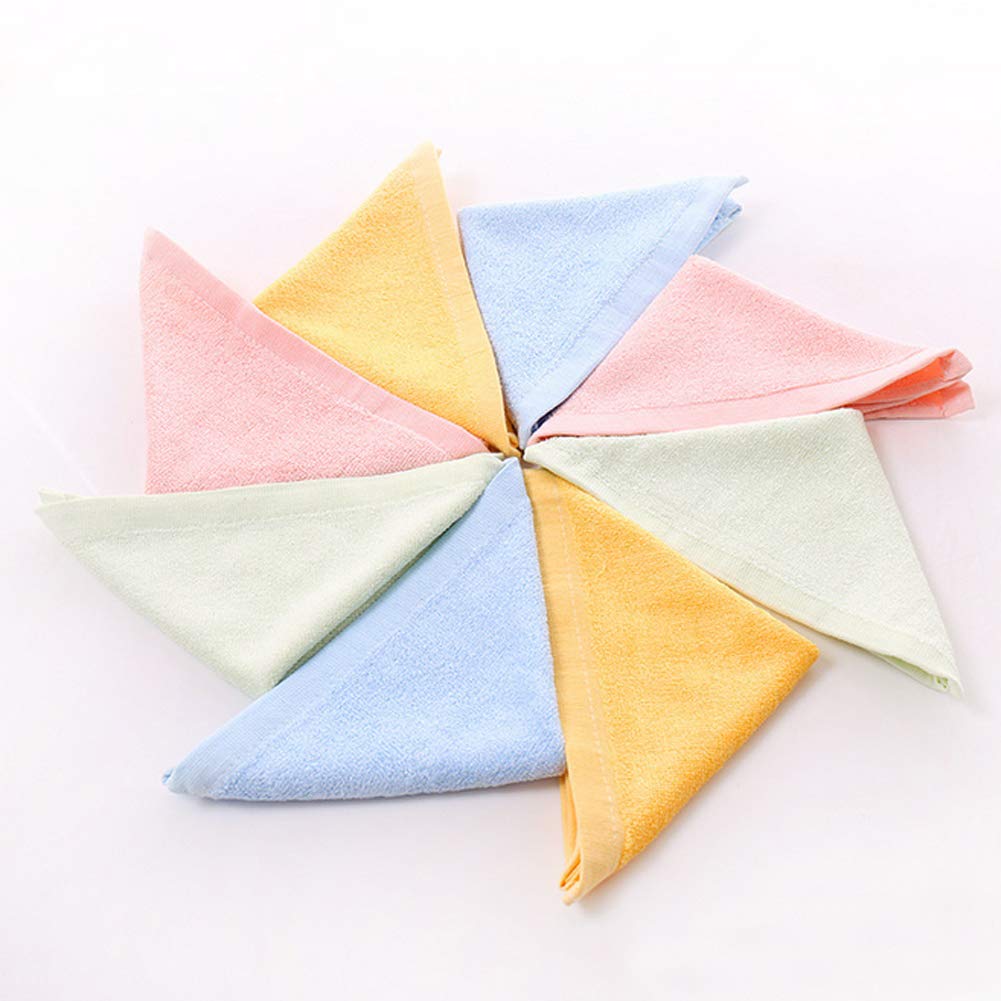 Baby Washcloths 100% Organic Bamboo Bath Washcloth Reusable Face Towels Anti-Bacterial Soft Towel Set Perfect for Newborn(5 Pack)