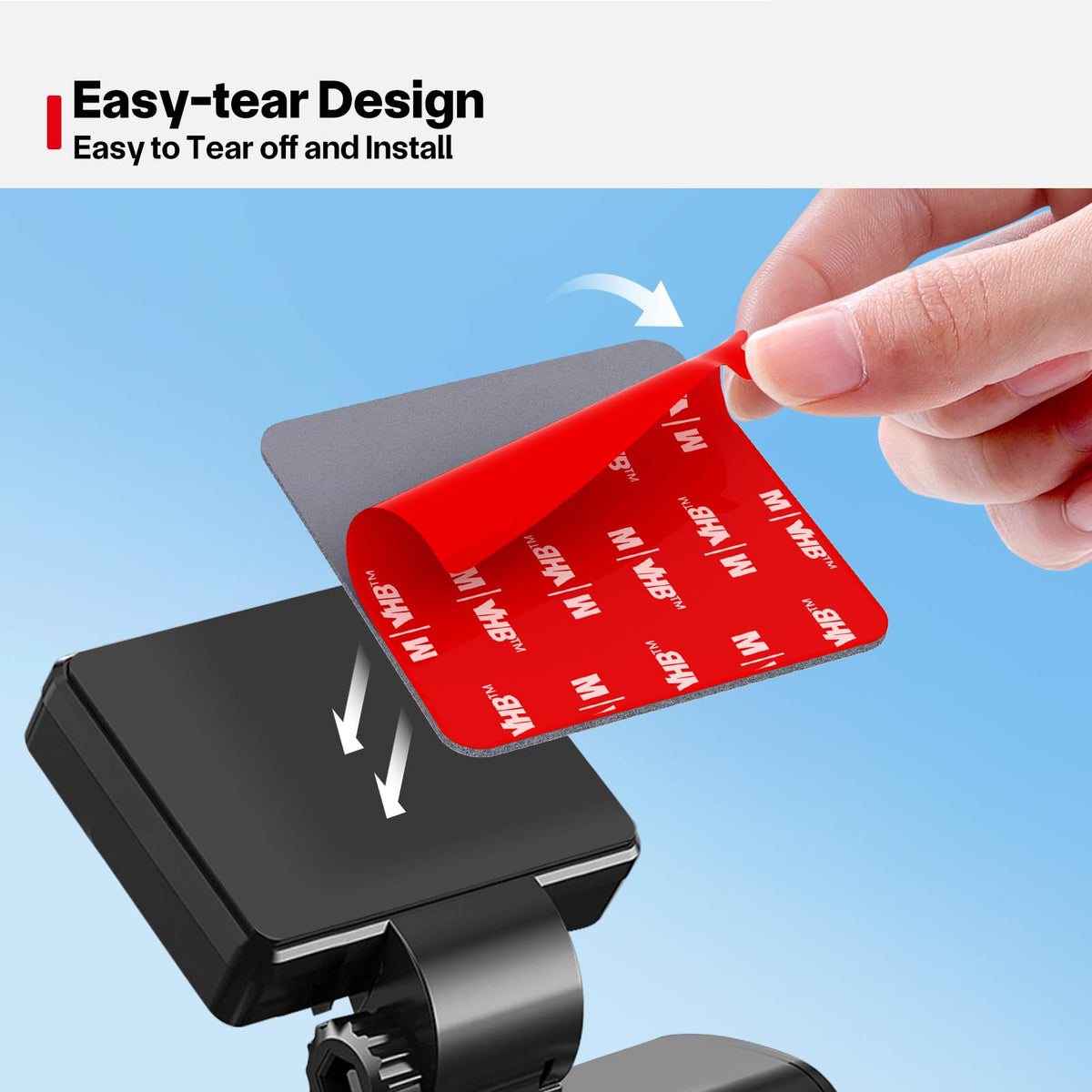 Dash Cam Sticky Pads, 6Pcs Dash Cam Mount Adhesive Pads, Double Sided Sticky Pads for Dashcam GoPro Car Camera Action Camera, Dashcam Sticky Pad for Windscreen & Dashboard, Cuttable Adhesive, 56mm