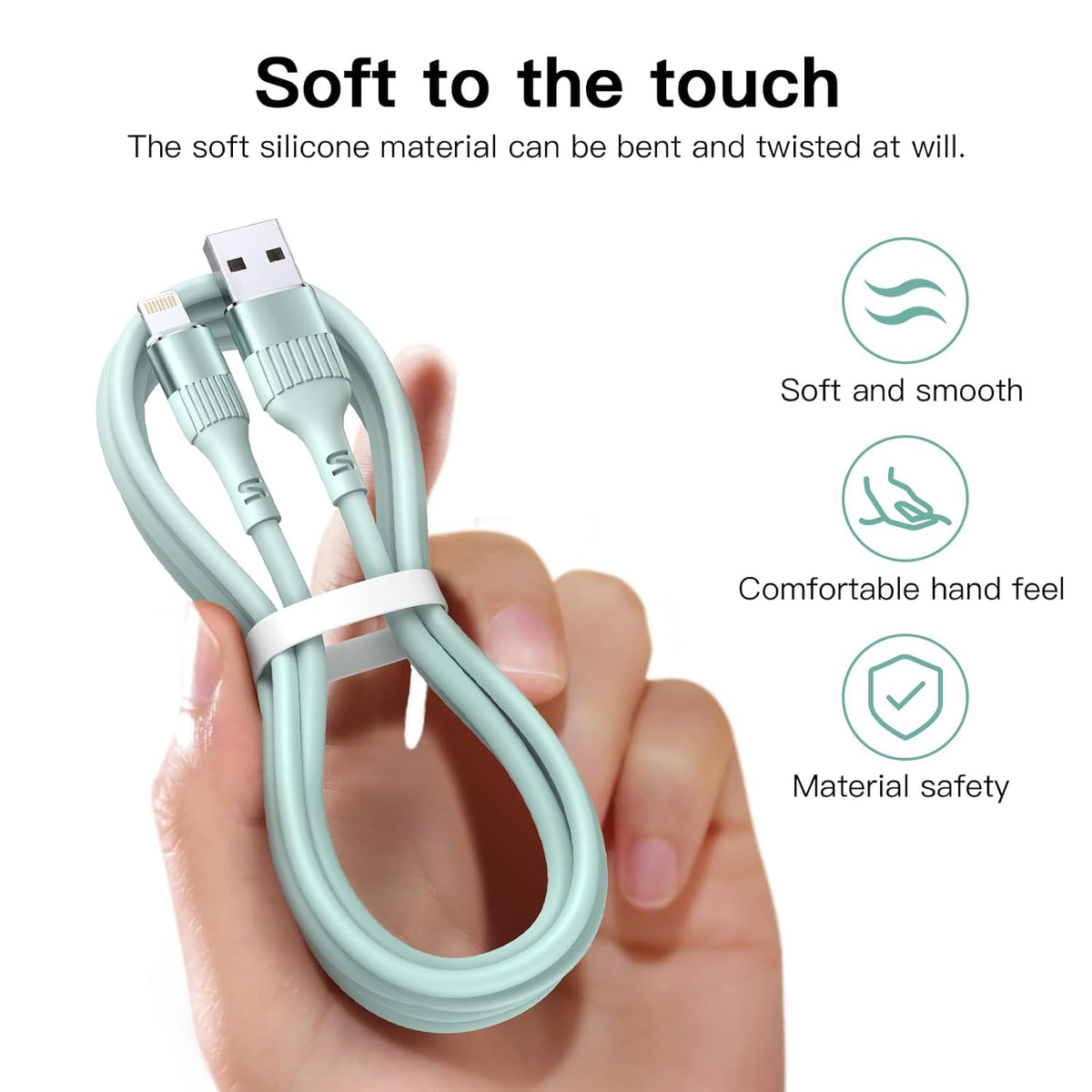iPhone Charger Cable,4Pack 3FT/1M MFi Certified iPhone Charging Cable