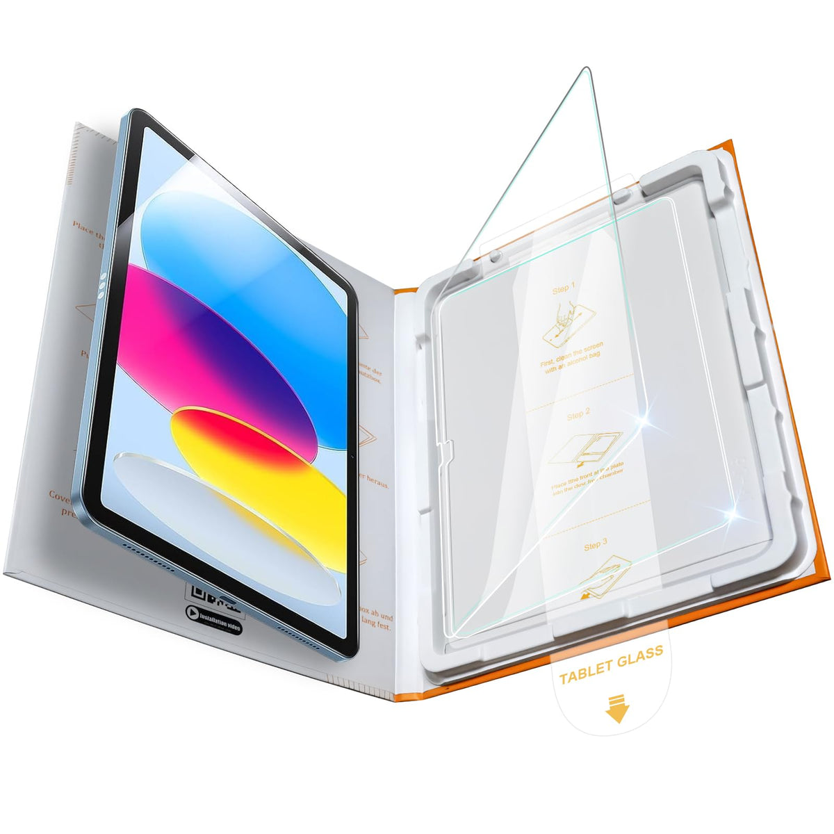 TOPESCT 2-Pack Screen Protector for iPad (A16) 11th/10th Generation (2025/2022,11 inch/10.9 Inch),9H Tempered Glass Film (iPad 11th/10th Generation（2025/2022), 2 Pack