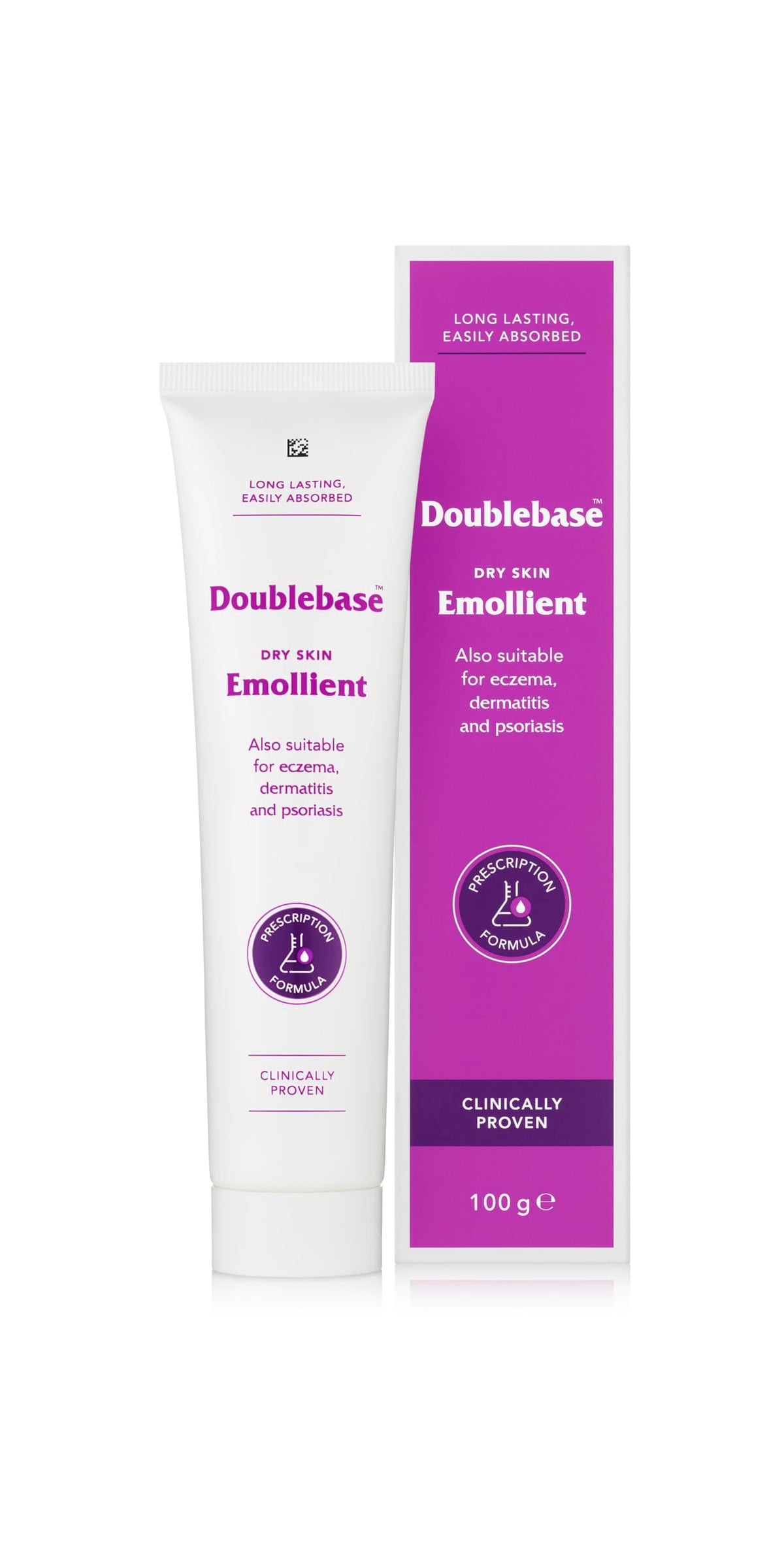 Doublebase Dry Skin Emollient. Clinically Proven Moisturiser for Eczema, Psoriasis and Dermatitis Treatment. Body Cream for Dry Skin Relief (Packaging May Vary), 250g Pump Pack