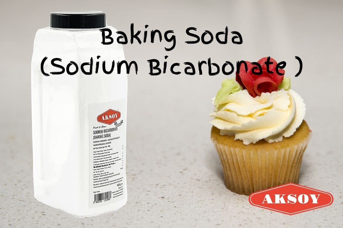 Aksoy Baking Soda 1.8KG Jar || Pure Sodium Bicarbonate Powder, Highest Purity, Food Grade – Versatile Baking Soda for Cooking, Baking, Cleaning, Deodorizing & More!