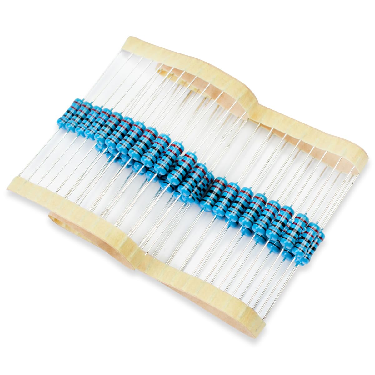50 Pcs 1W 1% Tolerance 0.1 Ohm Metal Film Resistor Resistance for DIY Project and Experiments