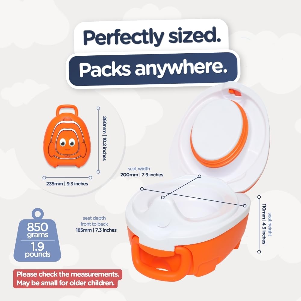My Carry Potty - Travel Potty, Award-Winning Portable Toddler Toilet Seat for Kids to Take Everywhere (Ladybird)