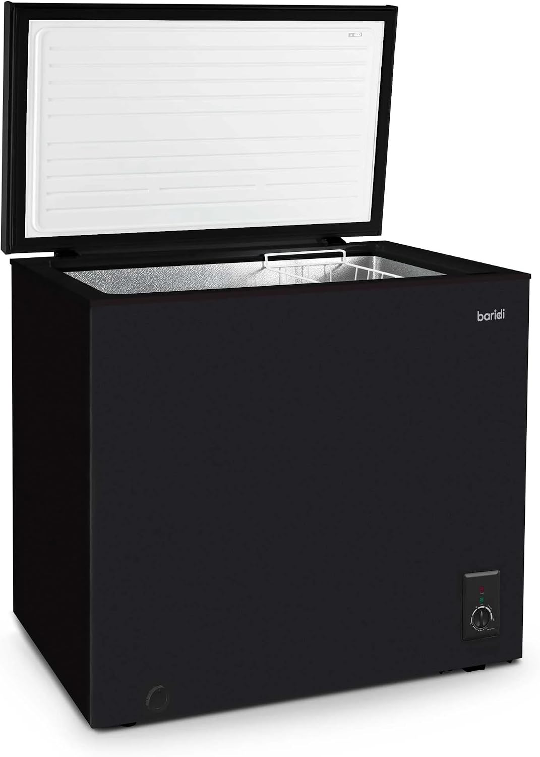 Baridi 299L Freestanding Chest Freezer with Adjustable Thermostat, Black - DH261