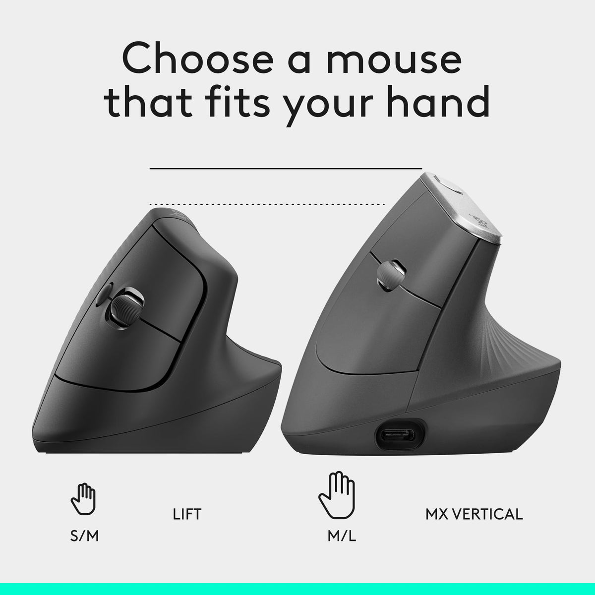 Logitech Wave Keys & Lift Vertical Mouse
